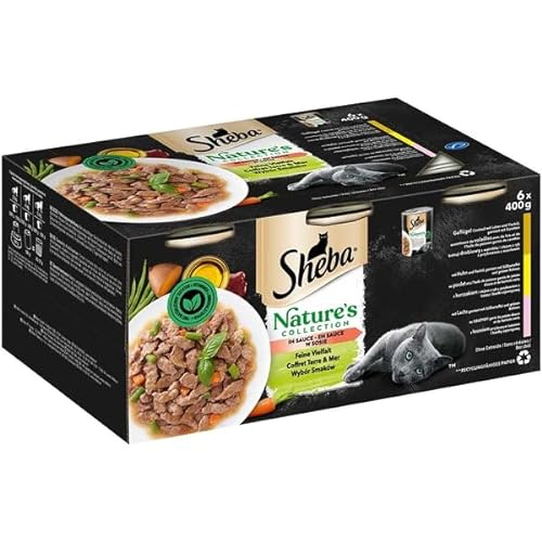 Sheba Katzenfutter Nassfutter Nature s Collection in Sauce Feine Vielfalt 12 Dosen 2 x 6 x 400g