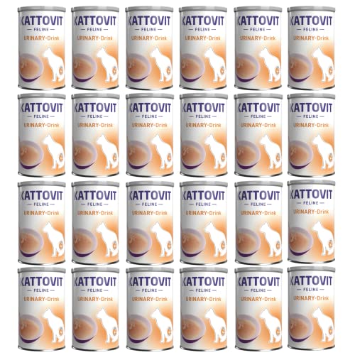 Kattovit Urinary Drink mit Huhn 24er Pack 24 x 135ml Ergänzungsfuttermittel für Katzen Kann zur höheren Flüssigkeitsaufnahme beitragen