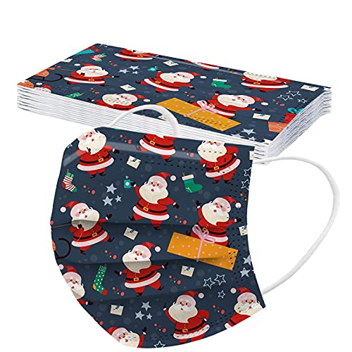 TT- 10 Stück Kinder Weihnachten Einweg Mundschutz-Masken Xmas Geschenk 3-Lagig Atmungsaktiv Mundbedeckung Nase- Mund-Cover Mundschutzmasken Month Filter Bandana Schals E 10PCS