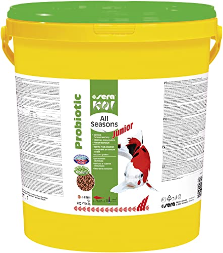 sera Koi Junior All Seasons Probiotic 21000 ml 7 kg - Mit Bacillus subtilis für gesunde Starke Jung-Koi