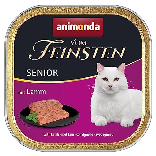 animonda Vom Feinsten Senior Nassfutter für ältere Katzen ab 7 Jahren mit Lamm 32 x 100 g