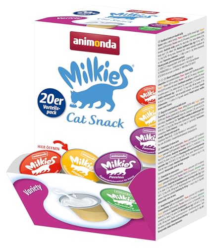 animonda milkies Katzenmilch Mix Variety Katzenmilch portioniert 4 x 20 Cups 15 g