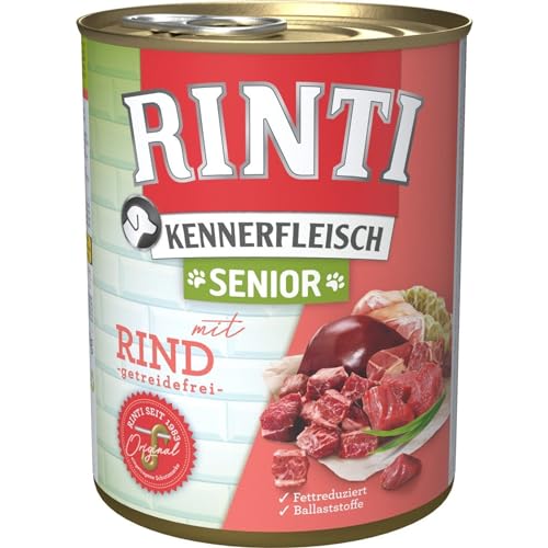 Rinti Kennerfleisch Senior Rind 800g - Sie erhalten 12 Packung en Packungsinhalt 0 8 kg