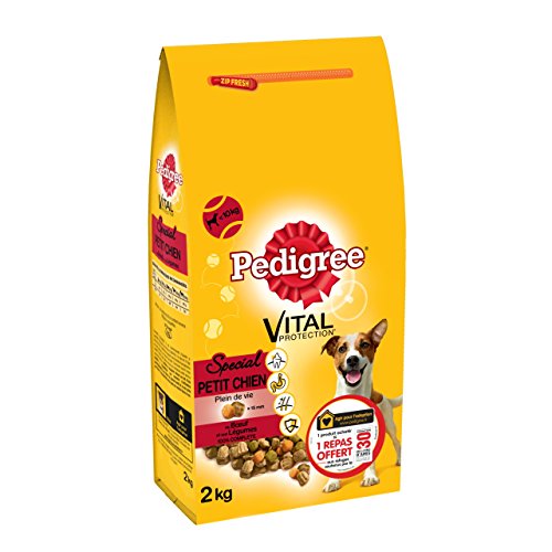 PEDIGREE Vital Schutz Kleine Hunde Kroketten Rindfleisch den Gemüse und Reis 1 Sack 2 kg