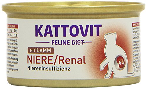 Kattovit Katzenfutter Low Protein Lamm 85 g 24er Pack 24 x 85 g