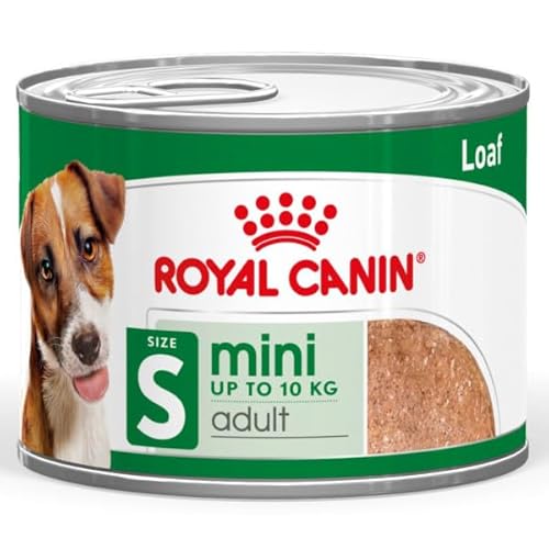 Royal Canin Mini Adult Mousse 12 x 195 g Alleinfuttermittel für ausgewachsene kleine Hunde Vom 10. Monat bis zum 8. Lebensjahr Kann die Gesundheit ihres Hundes fördern