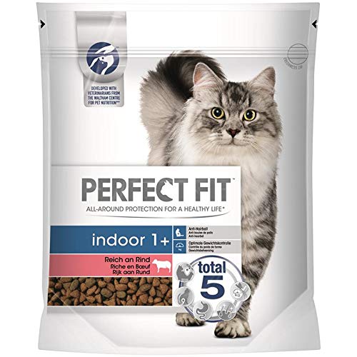 PERFECT FIT Cat Indoor 1 reich an Rind 750g Katzenfutter trocken