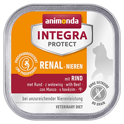 animonda Integra Protect Nieren Katzen Nassfutter bei Niereninsuffizienz mit Rind 16 x 100 g