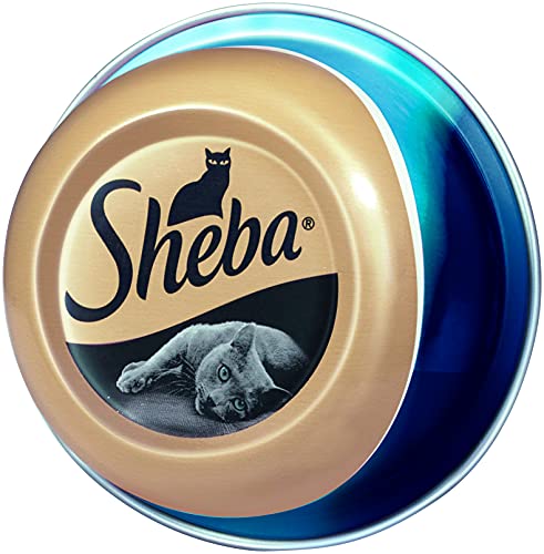 Sheba Feine Filets Katzennahrung der Schale Getreidefreies Nassfutter als besonderer Snack Saftige Filets aus Thunfisch 24x 80g
