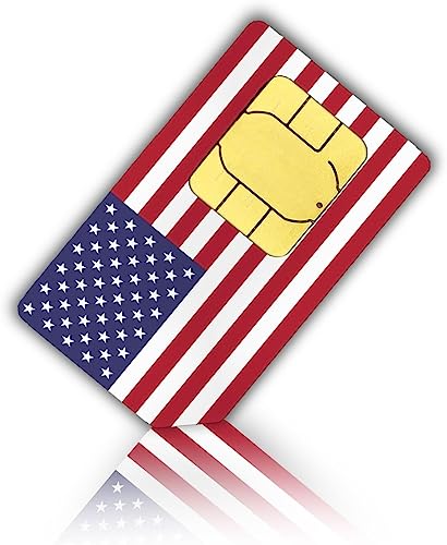 Prepaid Sim-Karte USA - 6GB 4G LTE - Unbegrenzte Nationale Anrufe Sms Daten - 30 Tage Unbegrent Festnetz-Telefonie Deutschland und Die Schweiz Unbegrentz Mobilfunknet nach Österreich