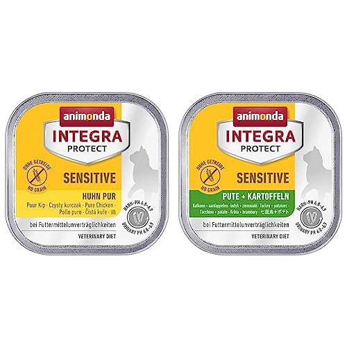 animonda Integra Protect Katze Sensitive Diät Katzenfutter animonda Integra Protect Katze Sensitive Diät Katzenfutter Nassfutter bei Futtermittelallergie mit Pute Kartoffel 16 x 100 g