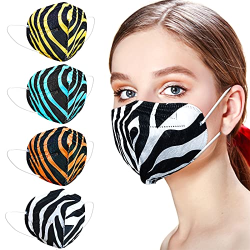  Erwachsene Muster Motiv Bunte Gesichtsmaske Nasen Schutzmaske Einzeln Verpackt