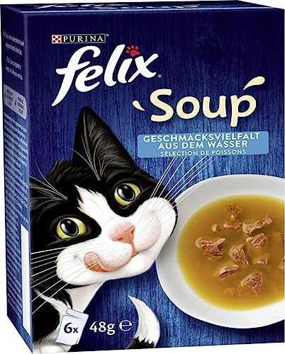 Felix Soup Katzensuppe Geschmacksvielfalt Aus Dem Wasser 6 x 48 g