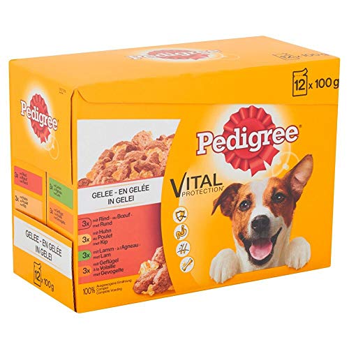 Pedigree Hundefutter Nassfutter Rind Huhn Geflügel Lamm 12x100g