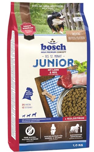 bosch HPC Junior mit Lamm Reis Hundetrockenfutter zur Aufzucht ernährungssensibler Welpen 1 x 15 kg