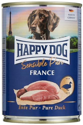 Happy Dog Can Pure Duck Ente Futter für Hunde -6x 400 gr