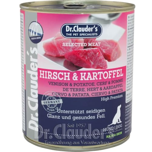 Dr. Clauders Selected Meat Hirsch Kartoffel 6X 800g Hundefutter