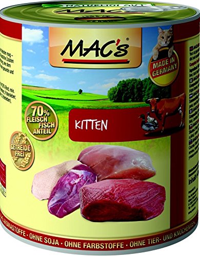 MAC s Cat Kitten Pute Rind Ente getreidefrei 6 x 800 g