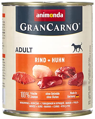 animonda Gran Carno adult Hundefutter Nassfutter für erwachsene Hunde Rind Huhn 6 x 800 g