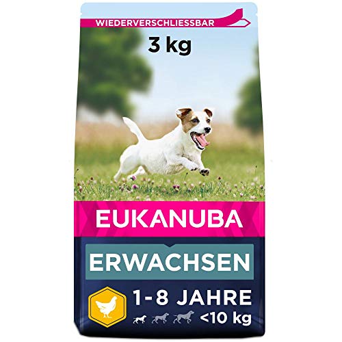 Eukanuba Hundefutter mit frischem Huhn kleine Rassen Premium Trockenfutter ausgewachsene Hunde 3