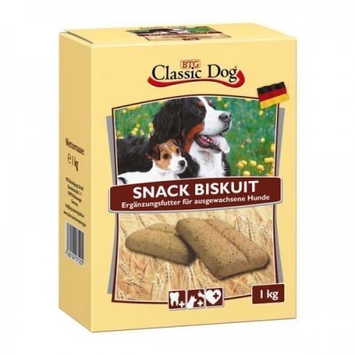 6x Snack Backwaren Hunde Biskuit 1kg Leckerli