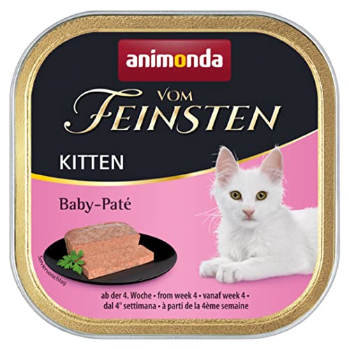 animonda Vom Feinsten Kitten Nassfutter für wachsende Katzen im ersten Lebensjahr Baby-Pat 32 x 100 g