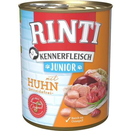 Rinti Kennerfleisch Junior Huhn 800g - Sie erhalten 12 Packung en Packungsinhalt 0 8 kg