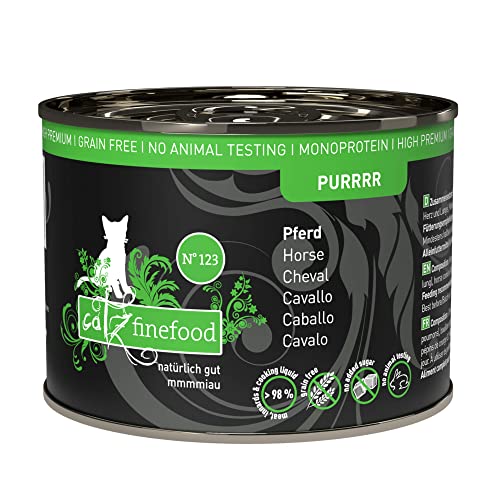  Purrrr Pferd Monoprotein N 123 für ernährungssensible 70% 6x 200g Dose