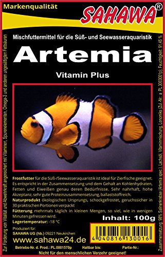 Frostfutter Artemia 10 X 100g Blister Fischfuttter