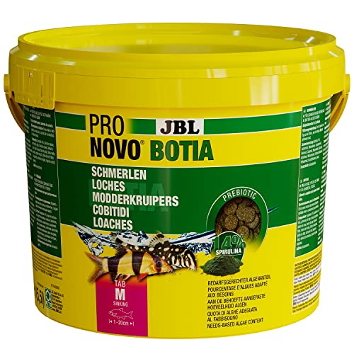 JBL PRONOVO BOTIA TAB Hauptfutter für Schmerlen von 1-20 cm Fischfutter-Tabletten Größe M 5 5 l