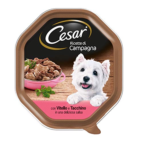 Cesar Rezepte von Landfutter für Hund mit zartem Kalbfleisch und Truthahn 150 g - 14 Tabletten