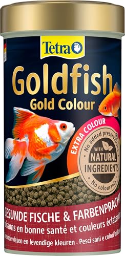 Tetra Goldfish Gold Colour - Premium Granulat-Fischfutter für alle Goldfische und andere Kaltwasserfische 250 ml Dose