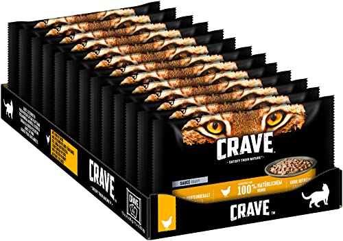 CRAVE Katze Portionsbeutel Multipack Sauce 13x 4x85g