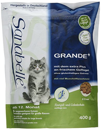 Sanabelle Grande Katzentrockenfutter für ausgewachsene Katzen besonders geeignet für große Rassen 1 x 0.4 kg