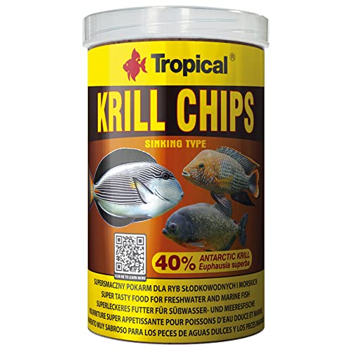Tropical Krill Chips - Farbverstärkendes Futter mit Krill 1er Pack 1 x 1 l