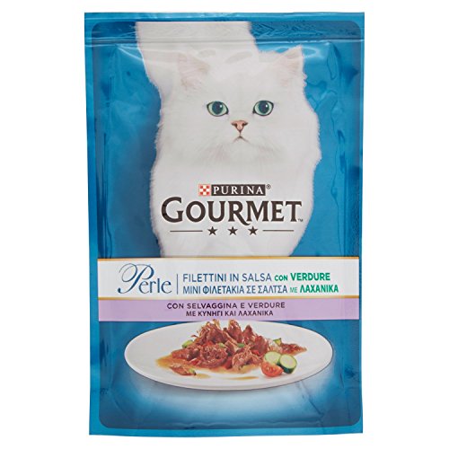 Purina Gourmet Perlen in Sauce Nassfutter für Katzen mit Wild und Gemüse 85 g