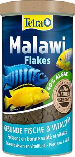 Tetra Malawi Flakes   Fischfutter in Flockenform für alle pflanzenfressenden Cichliden 1 L Dose