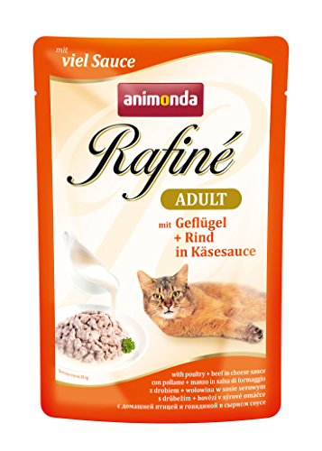 animonda Rafin Adult Katzenfutter Nassfutter für ausgewachsene Katzen im Frischebeutel 12 x 100g
