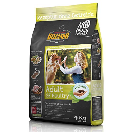 Belcando Adult GF Poultry 4 kg Hundefutter Rezeptur ohne Getreide Alleinfuttermittel für ausgewachsene Hunde ab 1 Jahr