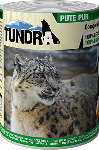 Tundra Katzenfutter Pute Pur Nassfutter - Getreidefrei 6 x 400g