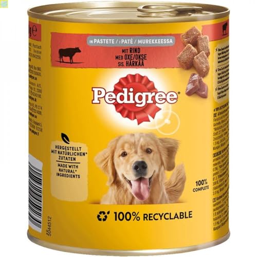 12 x Pedigree Dose Rind in Pastete 800g