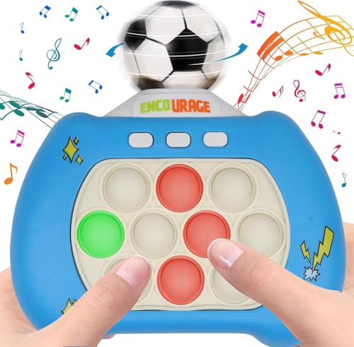 Quick Push Game 360 drehbarer Fußball-Pop It Spiel Pop Spielmaschine Fidget Toys Quick Push Spiel Pop it Fidget Spielzeug für Kinder 6-12 Push Pop Bubble Sensory Fidget Toy Game Fidget Spielzeug