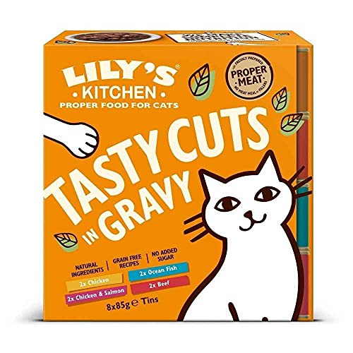 Lily s Kitchen Wet Cat Food Multipack Tasty Cuts in Gravy 8x85g