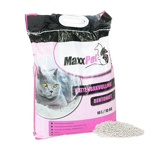 MaxxPet Katzenstreu - Klumpstreu - Spülbarer Pulverisierter Sand - 16 Liter - Keine Klumpen - Katzensand - feine Körnung