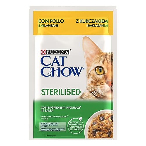 Purina Cat Chow Nassfutter für Katzen sterilisiert mit Huhn 85 g