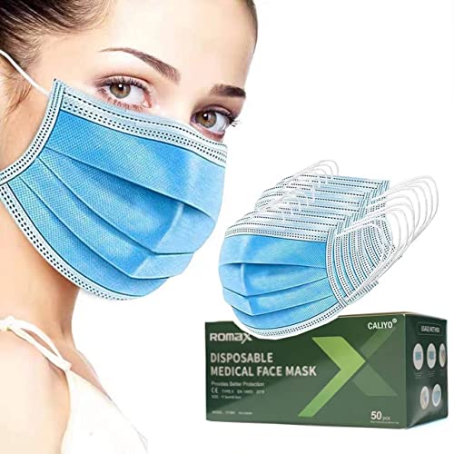 Medizinische Mundschutz Masken Mund-Nasenschutz 50X EU Norm EN14683 Typ IIR OP Masken 3-Lagig einweg