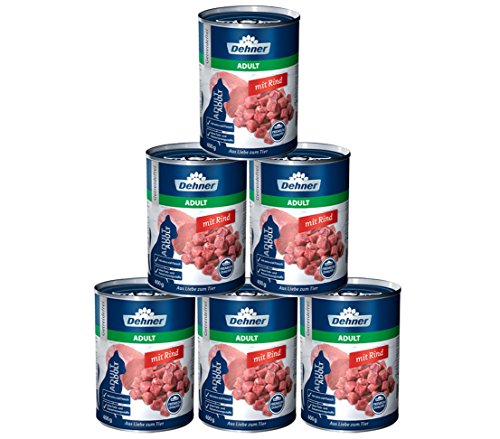 Dehner Premium Katzenfutter Adult Rind 6 x 400 g 2.4 kg