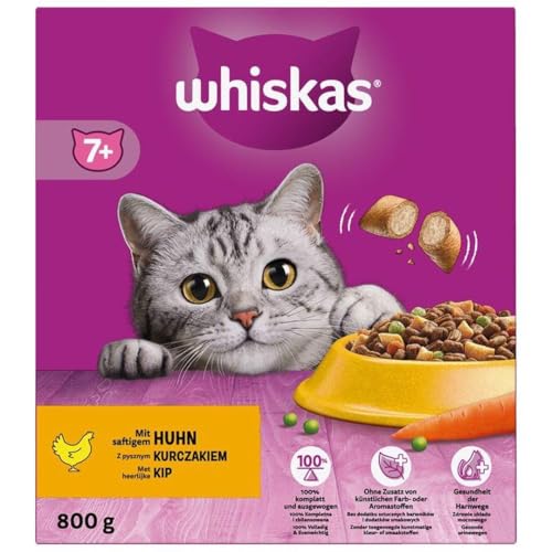 WHISKAS Karton Trocken 7 mit Huhn 5 x 800g