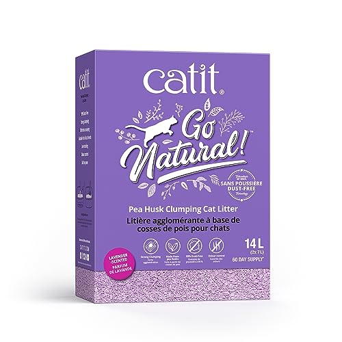 Catit Go Natural klumpende ErbsenhÃ¼lsen Lavendelduft 2x 2.8kg 5.6Kg
