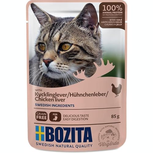 Bozita Häppchen in Gelee mit Hühnchenleber 12x 85g